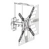 Rack Móvil JP2355-01 Para TV de 23" a 55" - Imagen 3