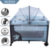 Cuna Corral Ebaby con Cambiador Happy Dream Celeste