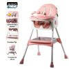 Silla de Comer Ebaby Plegable Doble bandeja LULU Rosado