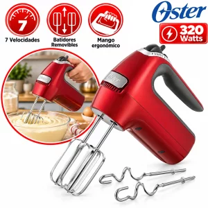 Batidora de mano Oster 7 velocidades + función turbo FPSTHM360R