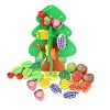Juego Didáctico Arboles de Frutas con Cuentas