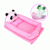Cama Cuna Portátil Multifunción Panda Rosado