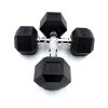 Set De Pesas Mancuernas Hexagonal Metal Cromado X2 5Kg - Imagen 4