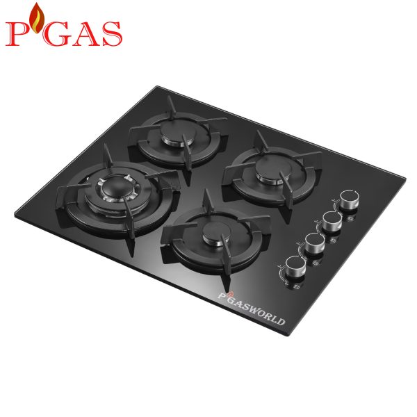 Cocina Empotrable  PGas 4 Quemadores Vidrio Templado 60cm - Imagen 3