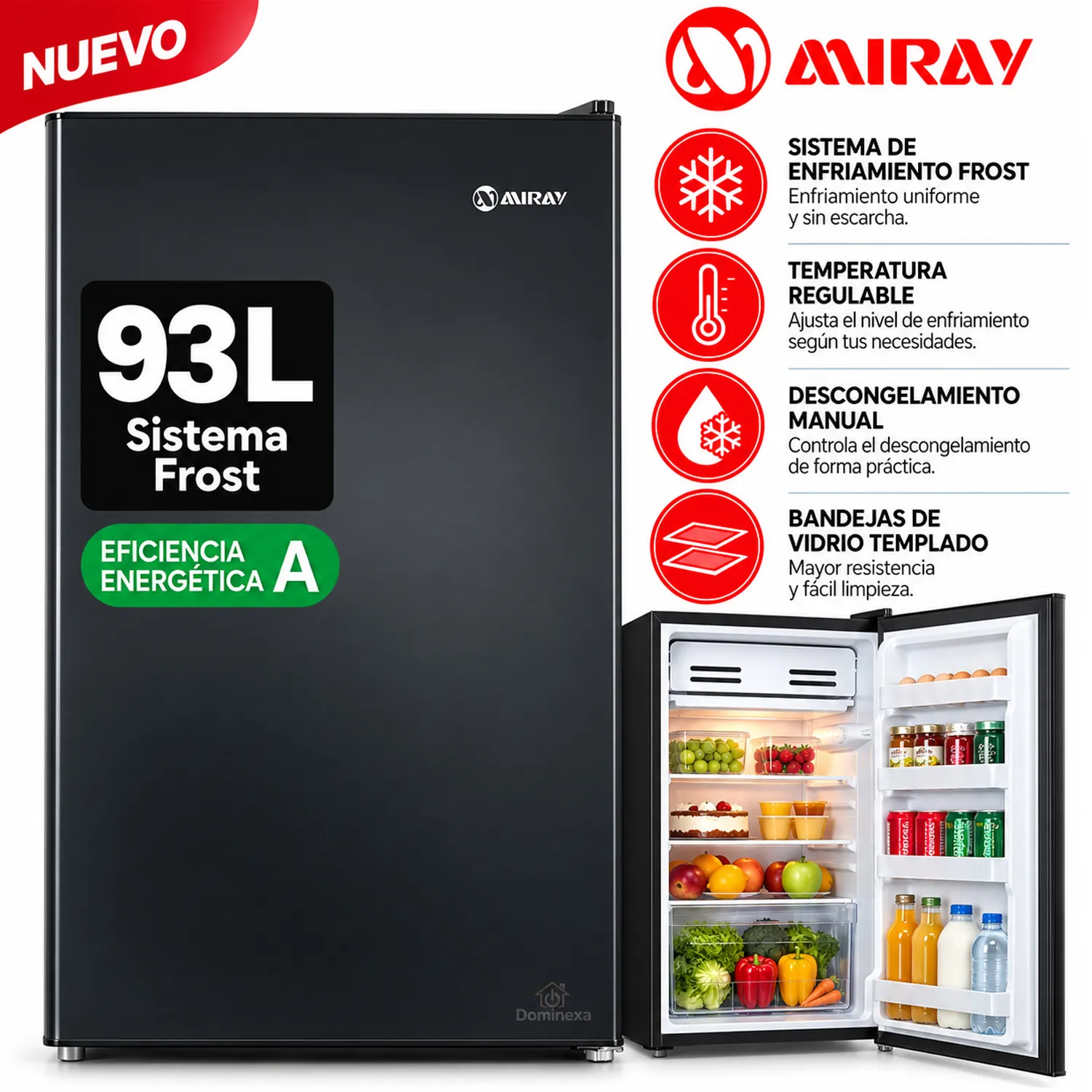Frigobar-Refrigeradora Miray RM-94M 93 L