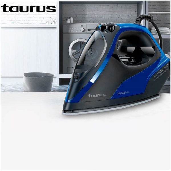 Plancha a Vapor Taurus Base Cerámica ATLAS 2400 Azul - Imagen 5