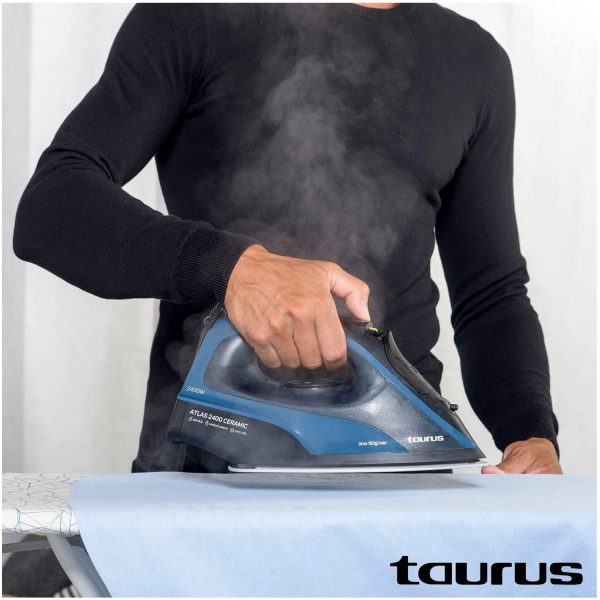 Plancha a Vapor Taurus Base Cerámica ATLAS 2400 Azul - Imagen 4