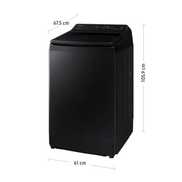 Lavadora Samsung 13Kg Carga Superior Ecobubble WA13CG5441BV Negro - Imagen 2