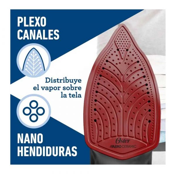Plancha de vapor Oster® con tecnología aerocerámica GCSTAC6901 - Imagen 3