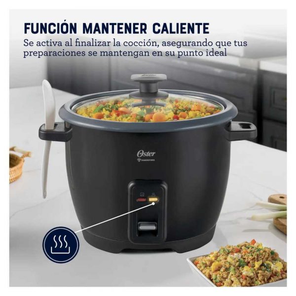 Olla Arrocera Oster de 1 8L DiamondForce CKSTRCB10DFBLK Negro - Imagen 3
