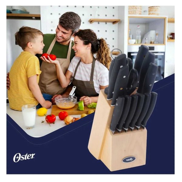 Juego de Cuchillos Oster Acero Inoxidable Collister 15 Piezas - Imagen 2