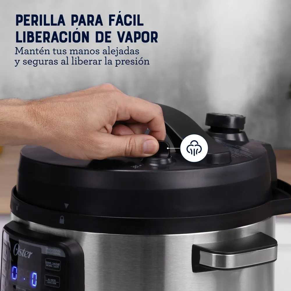 Oster Multiolla, Turbo, 7.5 L de Capacidad, con 14 Funciones Predeterminadas, Recubrimiento Oster DiamondForce, CKSTPCECT75DF - Imagen 4