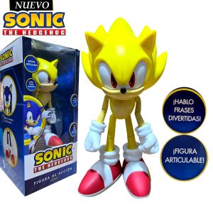 Muñeco Super Sonic The Hedgehog Musical y Articulable