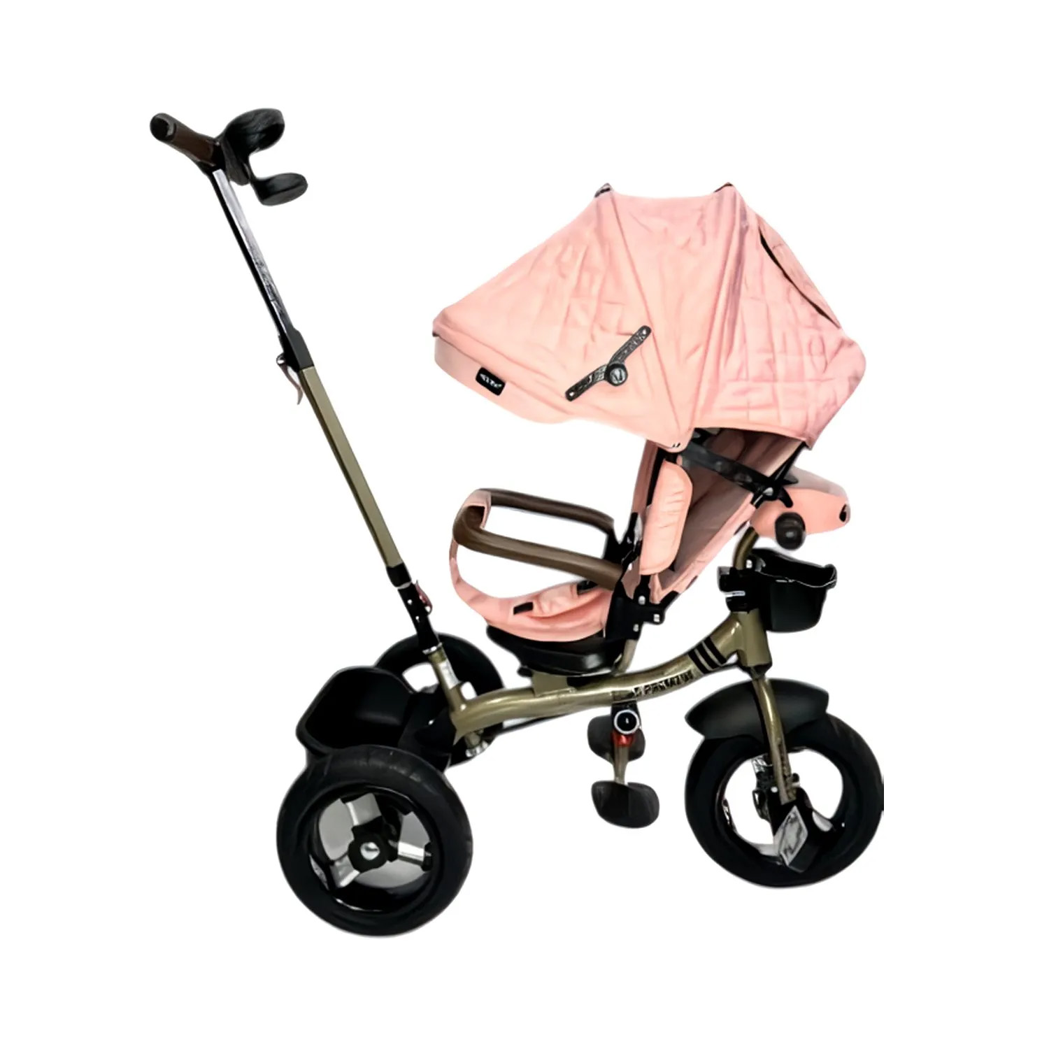 Triciclo Guiador 3 en 1 «FORT PREMIUM» USB Rosado - Imagen 3