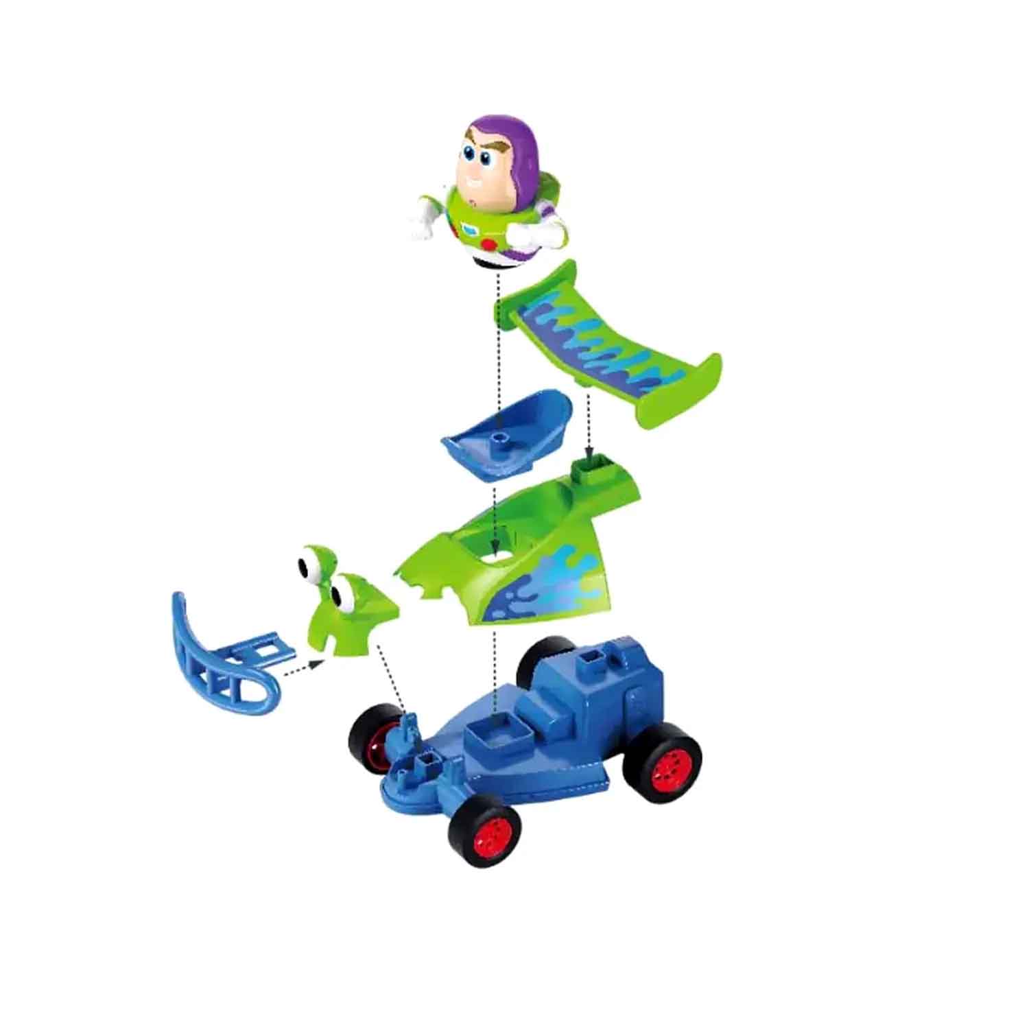 Juguete Carro de carreras de fricción de Buzz Lightyear 7 piezas - Imagen 4