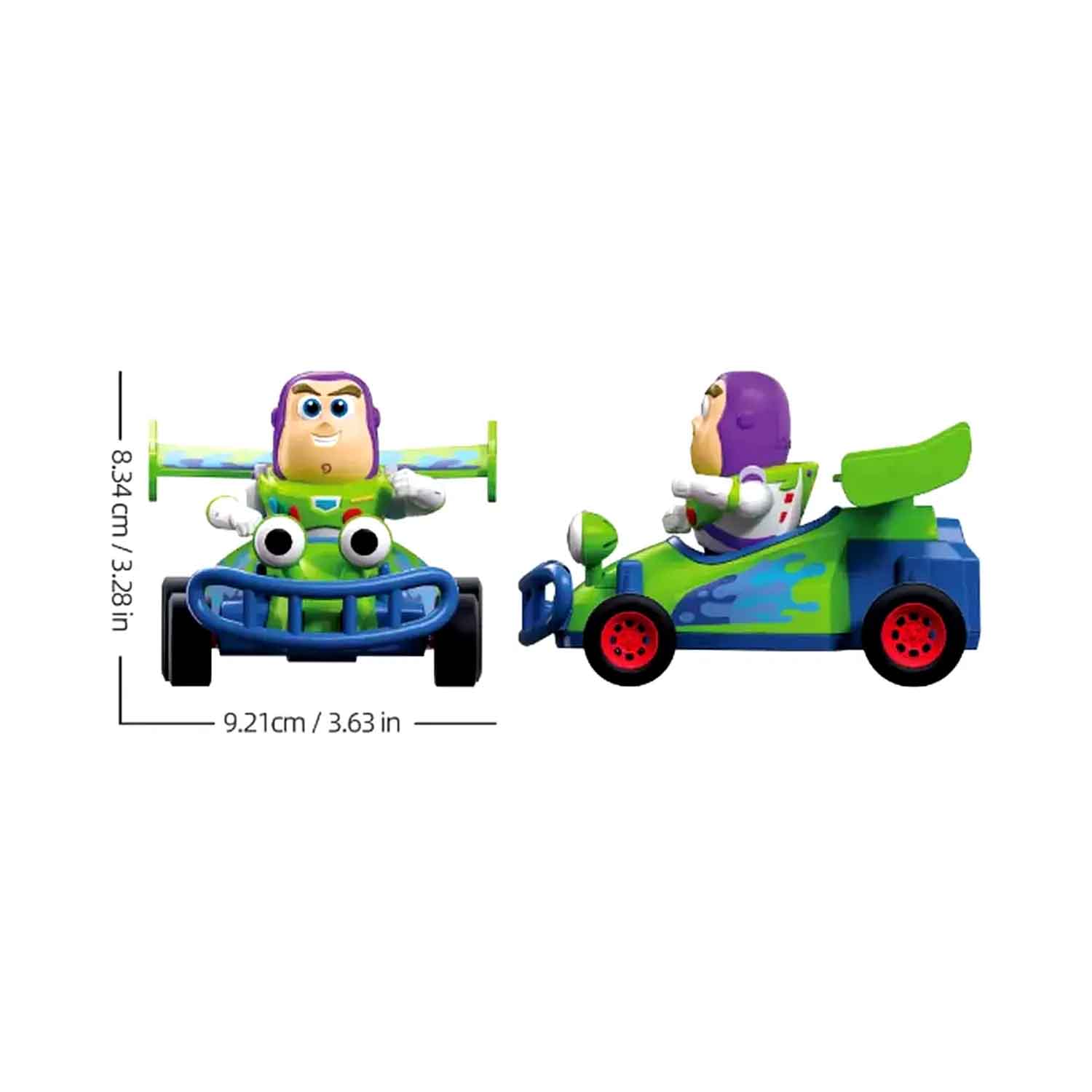 Juguete Carro de carreras de fricción de Buzz Lightyear 7 piezas - Imagen 2