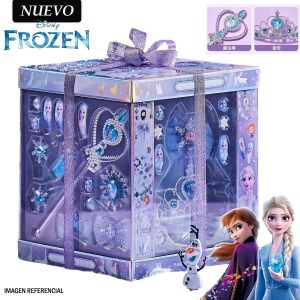 Juguete Set de Joyas y Cuentas de Frozen con Varita y Corona
