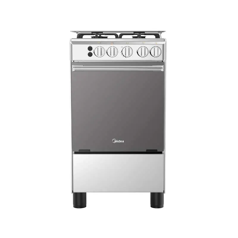 Cocina a Gas 20” 4 Hornillas Midea MGS20F0LJAGG