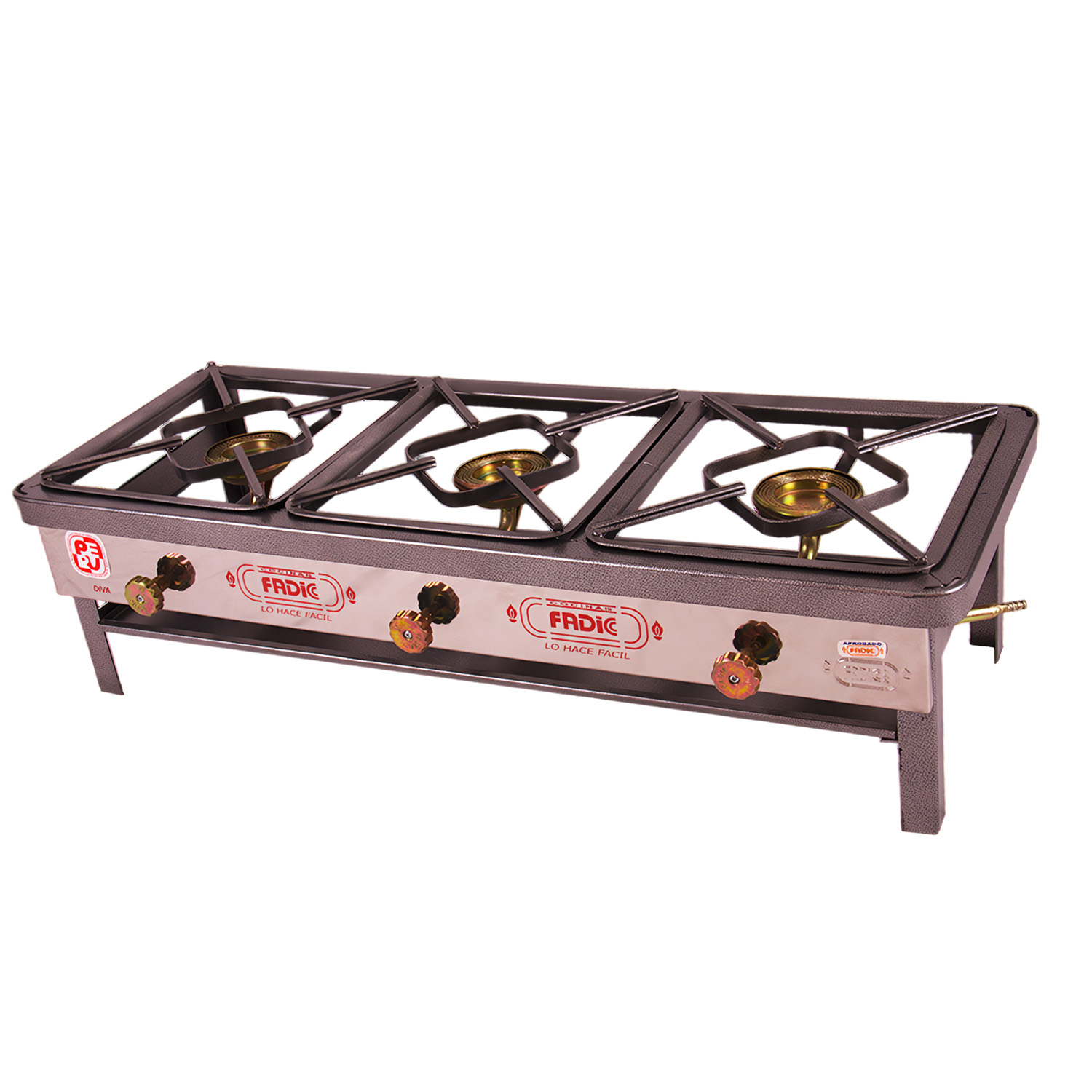 Cocina de Mesa Semi Industrial Fadic 3 Hornillas N°3 FSI03-21 - Imagen 2