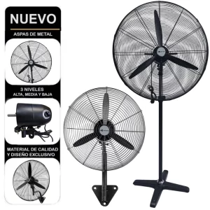 Ventilador Industrial 30 Pulgadas 200 watts 2 en 1 Original 3 velocidades