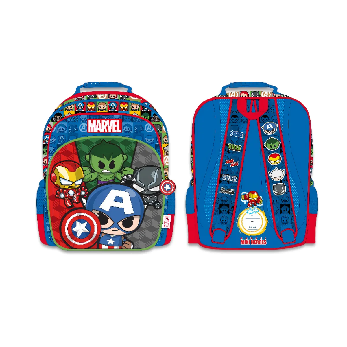 Set de Mochila con Ruedas Lonchera y Cartuchera Marvel A4 - Imagen 2