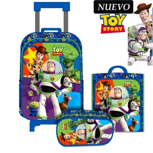 Set de Mochila con Ruedas Oficio Lonchera y Cartuchera Toy Story