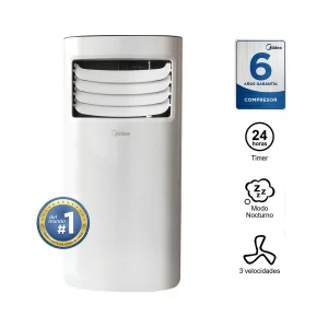 Aire Acondicionado Portátil 9000 BTU MIDEA MPPH-09CRN1-NB4 Blanco