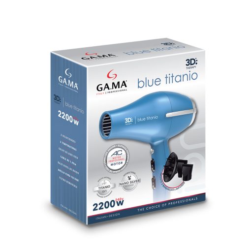 Secadora GAMA Blue Titanio 3D Therapy Anti-Frizz BECHD0000002901 - Imagen 5