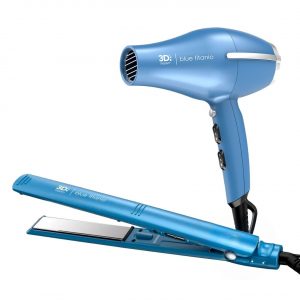 Combo Gama 3D Blue Titanio Alisadora BECHS0000002426 + Secador 2300W BECHD0000002901