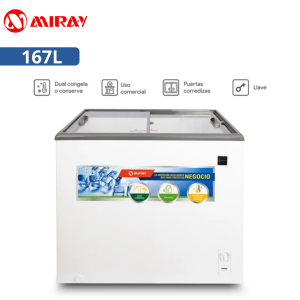 Congeladora Exhibidora Horizontal Miray CEMH-165M 167L