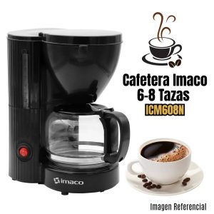 Cafetera Eléctrica Imaco ICM608N 6 a 8 tazas negro