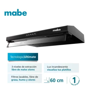 Campana de utilitaria 60 cm Negro Mabe - CMU6020PB0
