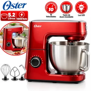 Batidora de Pedestal Roja 5.2L FPSTSMPL3R