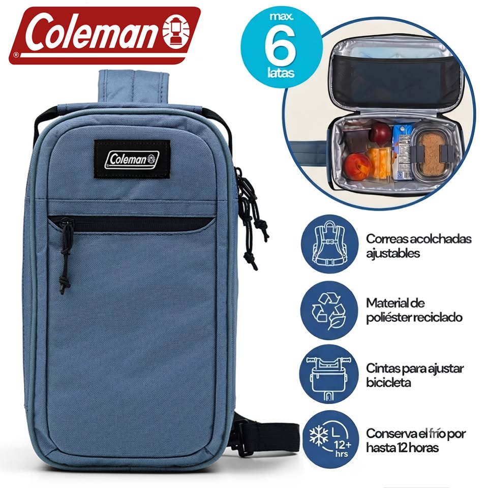 Bolsa Térmica Convertible de Tela TranslatRTM para 6 latas