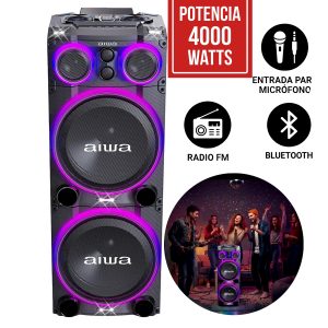 Torre de Sonido AWPOC15 4000W PMPO