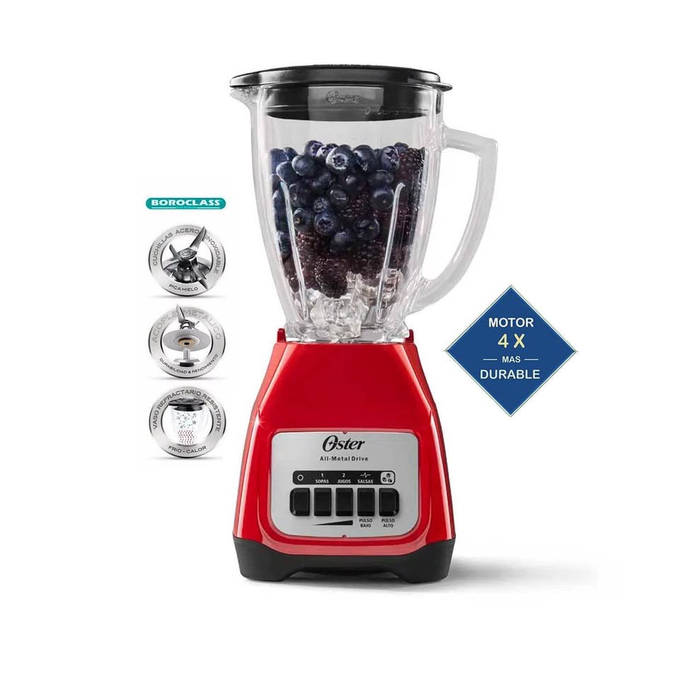 Combo Oster Licuadora BLSTKAG-RPB +Hervidor 4177R - Imagen 3