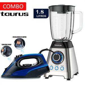 Combo taurus Licuadora EXPERT 800 1.8 Litros 800 Watts +Plancha