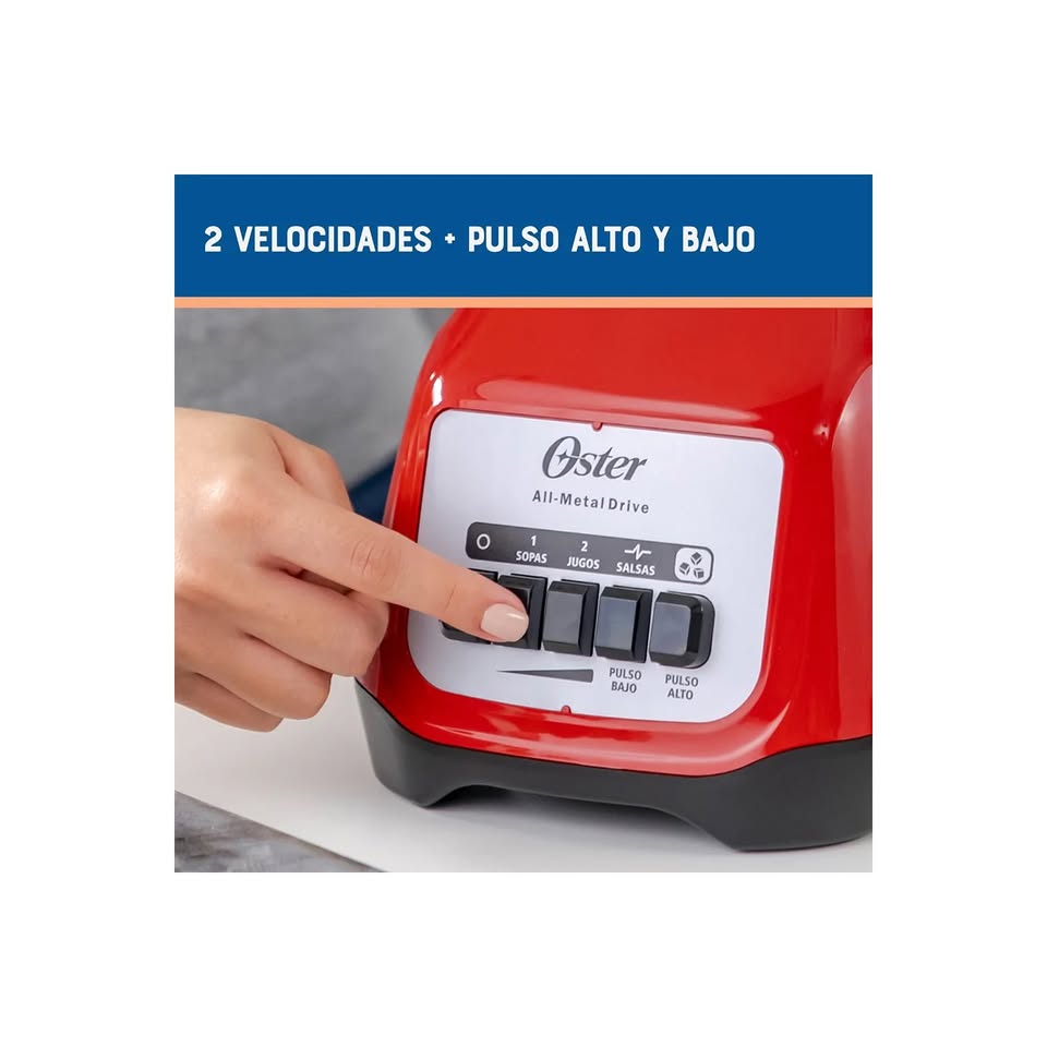 Combo Oster Licuadora BLSTKAG-RPB +Hervidor 4177R - Imagen 5