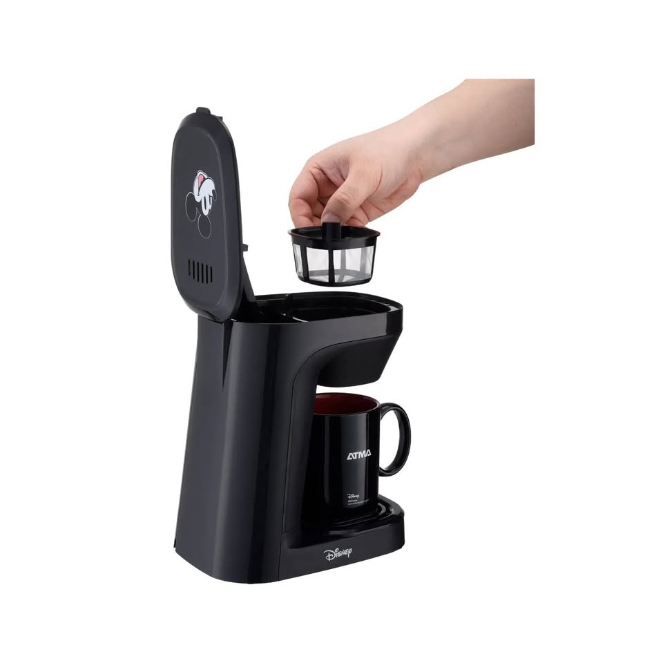 Combo Atma Cafetera Eléctrica Disney Con Taza De Mickey +Pop Corn Maker Canchita Sin Aceite - Imagen 4