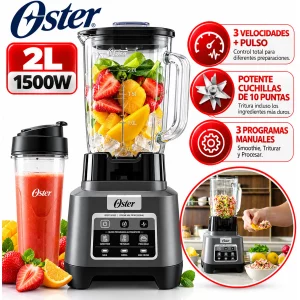 Licuadora Oster BLSTXPG-BGW XTREME MIX y MAX CRUSH con Vaso Blend-N-Go
