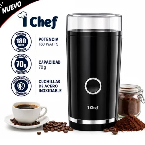 Molinillo Multifunción I Chef 180 Watts negro