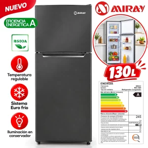 Refrigeradora Miray RM-136H Black Euro Frío 130L