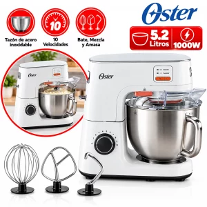 Batidora de Pedestal Heatsoft Oster FPSTSMPL4W Blanco