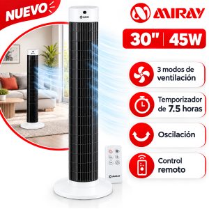 Ventilador Torre Miray 30" VMTT-1034R